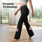 Elastyczne damskie spodnie treningowe o kroju bootcut