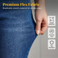 👖 Damskie elastyczne spodnie capri z wysokim stanem