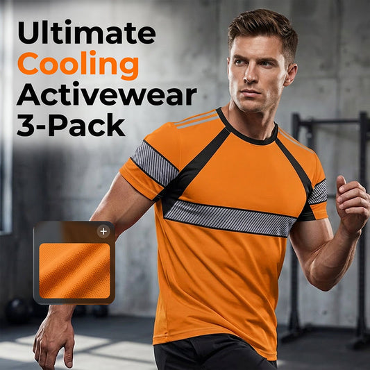 👕 LIMITED-TIME 50% OFF! ✨ Men's 3-Pack Cooling Activewear Shirts – Airflow Tech, Ergonomic Fit, Bold Contrast 🔥