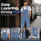 👖✨ Férfi Klasszikus Szabású Farmeroverall – Kényelmes, Praktikus & Könnyed Mindennapi Stílus