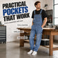 👖✨ Férfi Klasszikus Szabású Farmeroverall – Kényelmes, Praktikus & Könnyed Mindennapi Stílus