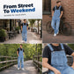 👖✨ Férfi Klasszikus Szabású Farmeroverall – Kényelmes, Praktikus & Könnyed Mindennapi Stílus