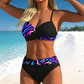 🌺👙 Mintás, formáló hatású kétrészes bikini –🌊A szigeti nyaralás elengedhetetlen kellékei💕