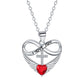 ✨Infinity Heart kereszt nyaklánc szárnyas medállal