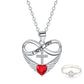 ✨Infinity Heart kereszt nyaklánc szárnyas medállal