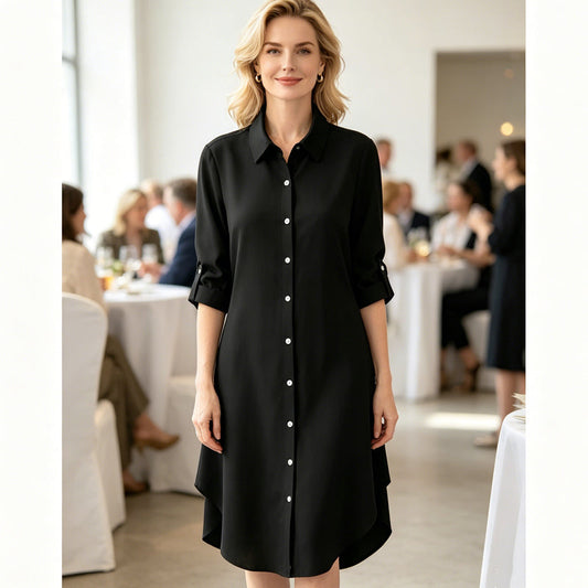 Women's Casual Long-Sleeve Button-Up Blouse 👚 Effortless Style, All-Day Comfort – Your Go-To Layering Piece ✨