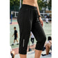 Női Casual Gyorsszáradó Stretch Capri Nadrág