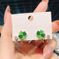 🍀✨Négylevelű lóhere huggie karika fülbevaló