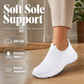 Női légáteresztő slip-on kényelmi cipők