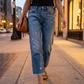 Retro Cropped Egyenes Farmer – Időtlen Vintage Hangulat 🌸