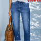 Retro Cropped Egyenes Farmer – Időtlen Vintage Hangulat 🌸