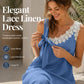 Summer Favorite☀️🌺 Elegant Lace Dress with Shoulder Bow Detail – Must-Have for Effortless Summer Style