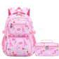 Lányok aranyos, többzsebes iskolai hátizsákja 🎒