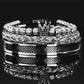 💎3-teiliges Herren-Armband-Set mit Krone-Design – luxuriöser Look, langlebig & vielseitig für den Alltag 👑