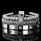 💎3-teiliges Herren-Armband-Set mit Krone-Design – luxuriöser Look, langlebig & vielseitig für den Alltag 👑