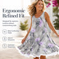 Women's Casual Printed Sleeveless Crew-Neck Dress