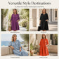 Női oversize A-vonalú midi ruha zsebekkel