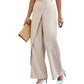 🌸Akciós 50% KEDVEZMÉNY💖Női magas derekú aszimmetrikus wrap nadrág