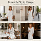 Flattering V-neck midi dress