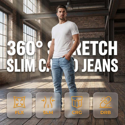 Slim Fit Farmer Cargo Nadrág