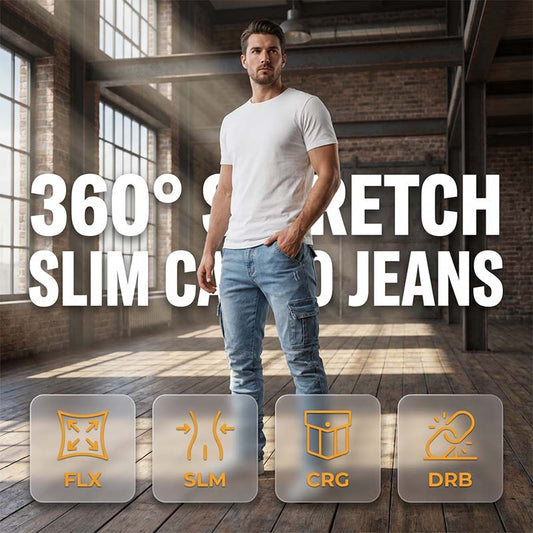 Slim Fit Farmer Cargo Nadrág