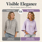 👚✨ Női Bő Szabású Csíkos Kapucnis Pulóver – 3/4 Ujjú Hoodie, Kényelmes & Stílusos Minden Napra
