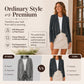 Women's Faux Suede Draped Cardigan