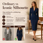 Női elegáns aszimmetrikus egygombos blézerruha