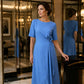 👗✨ Női Elegáns Midi Ruha Állítható Derékmegkötővel – Karcsúsító & Időtlen, Minden Alkalomra