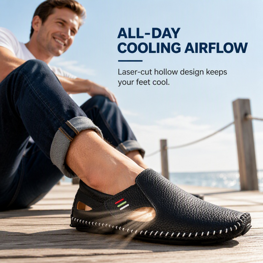 ✨ Férfi alkalmi slip-on légáteresztő mokaszin