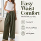 👖✨ Női Rakott Széles Szárú Kosztümnadrág – Elegáns Szabás & Kényelmes Viselet