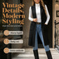 🧥✨ Női Elegáns Ujjatlan Hosszú Kabát – Velúr Hatású, Karcsúsító Szabás & Vintage Stílus