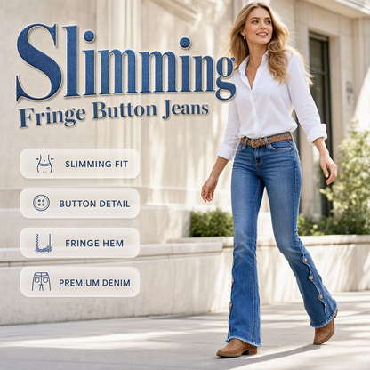 👖✨ Női Magas Derekú Karcsúsító Bővülő Farmer