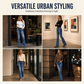 👖✨ Női Magas Derekú Karcsúsító Bővülő Farmer