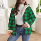 ❄️🧥 Női Kockás Vastagított Cipzáras Kapucnis Dzseki – Báránybőr Bélés, Extrém Meleg & Karácsonyi Téli Viselet