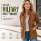🧥Női Urban Military Utility Dzseki – Többzsebes, Állítható Derékpánt & Légáteresztő Pamut