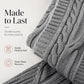 🍃✨ Női Hosszú Kapucnis Fonott Kötött Kardigán – Oversized Meleg Szabás, Zsebekkel & Elegáns Őszi-Téli Viselet