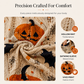 🎃 Legújabb dizájn | Női Halloween-i tökös mintás denevérszárnyú kötött pulóver