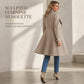 🧥✨ Női Elegáns Karcsúsított Hajtókás Kabát – Stílusos & Nőies Megjelenés