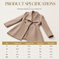🧥✨ Női Elegáns Karcsúsított Hajtókás Kabát – Stílusos & Nőies Megjelenés