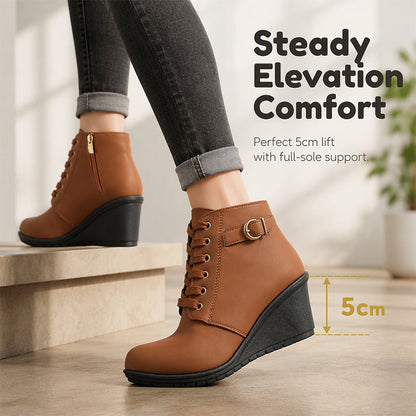 👢✨ Női Éktalpú Bokacsizma – Kényelmes, Stílusos & Elegáns Őszi-Téli Viselet