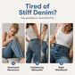 👖✨ Bestseller – Magas derekú, sztreccses hordószabású farmer nőknek