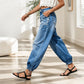 👖✨ Bestseller – Magas derekú, sztreccses hordószabású farmer nőknek