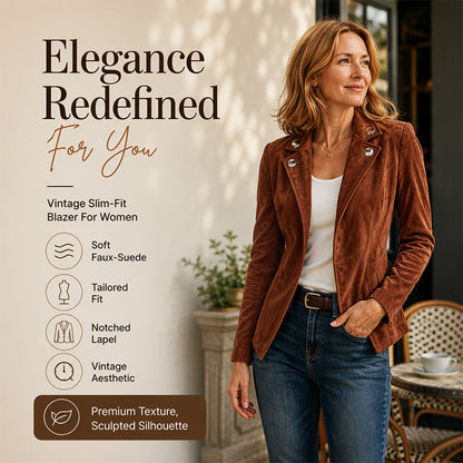 🍂✨ Női elegáns hajtókás, slim fit kabát – Stílusos, előnyös szabású és könnyedén elegáns