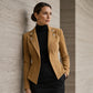 🍂✨ Női elegáns hajtókás, slim fit kabát – Stílusos, előnyös szabású és könnyedén elegáns