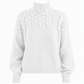 🛍️Új érkezők - Casual egyszínű garbó kötött pulóver