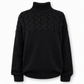 🛍️Új érkezők - Casual egyszínű garbó kötött pulóver