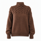 🛍️Új érkezők - Casual egyszínű garbó kötött pulóver