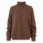 🛍️Új érkezők - Casual egyszínű garbó kötött pulóver