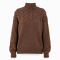 🛍️Új érkezők - Casual egyszínű garbó kötött pulóver